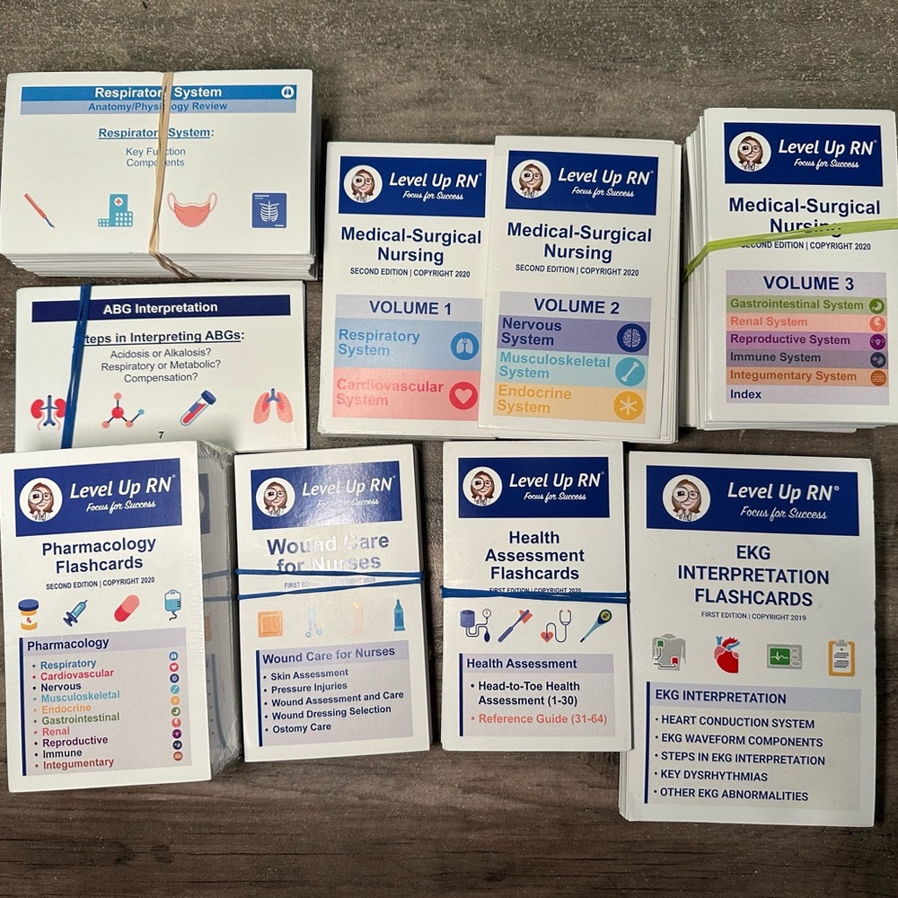 LEVEL UP RN FLASHCARDS